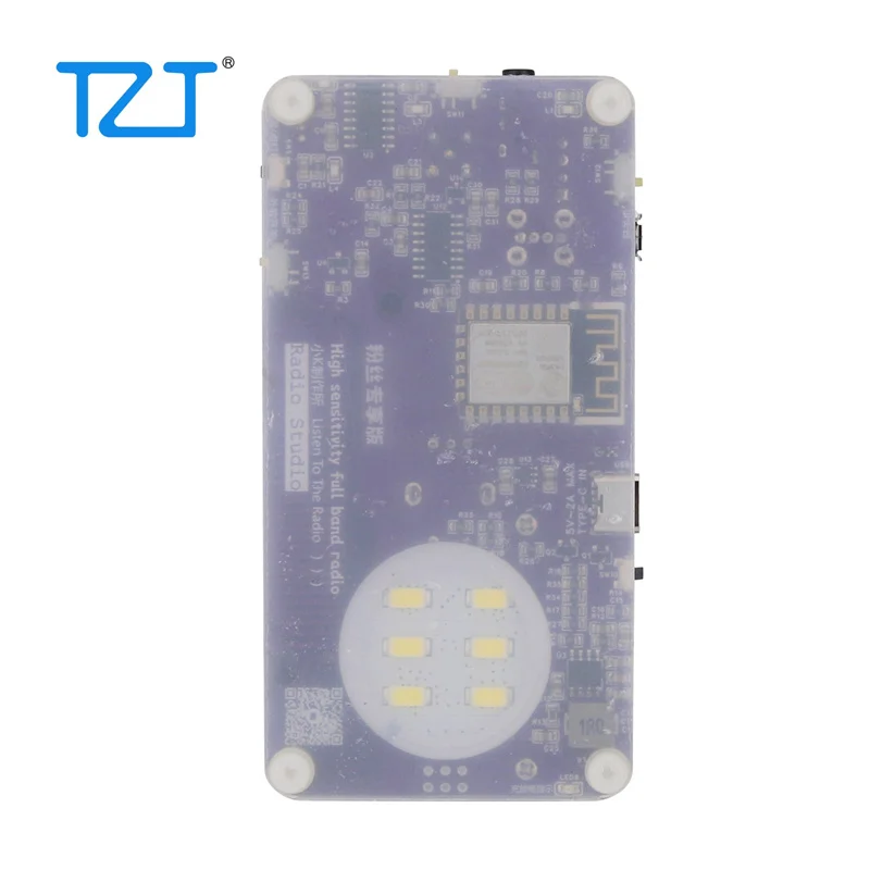 Tzt Transparant/Semi-Transparant Gelaste Ssb Volledige Band Radio Hoge Gevoeligheid Intelligente Radio Met 2500Mah 18650 Batterij