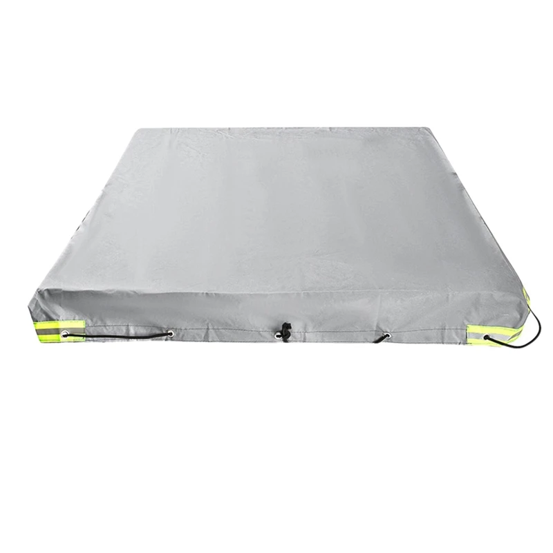 7 X 4 Feet Heavy Duty Trailer Cover Protector Waterproof With Elastic Cord Belt Waterproof Cover With Reflective Strip