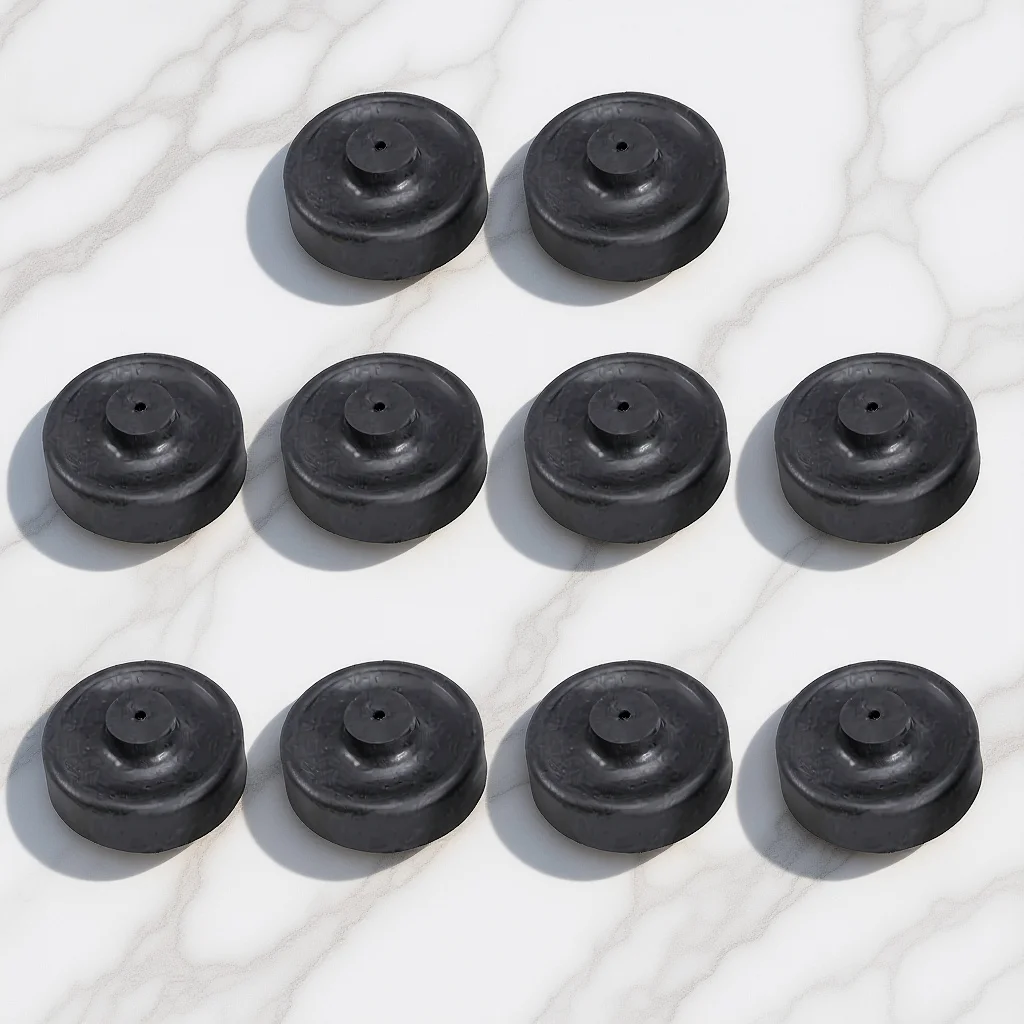 

10Pcs Oxygen Pump Membrane Silica Gel Aquarium Air Pump Accessories Inner Diameter 2.5cm Outer Diameter 3.5cm Black for Fish