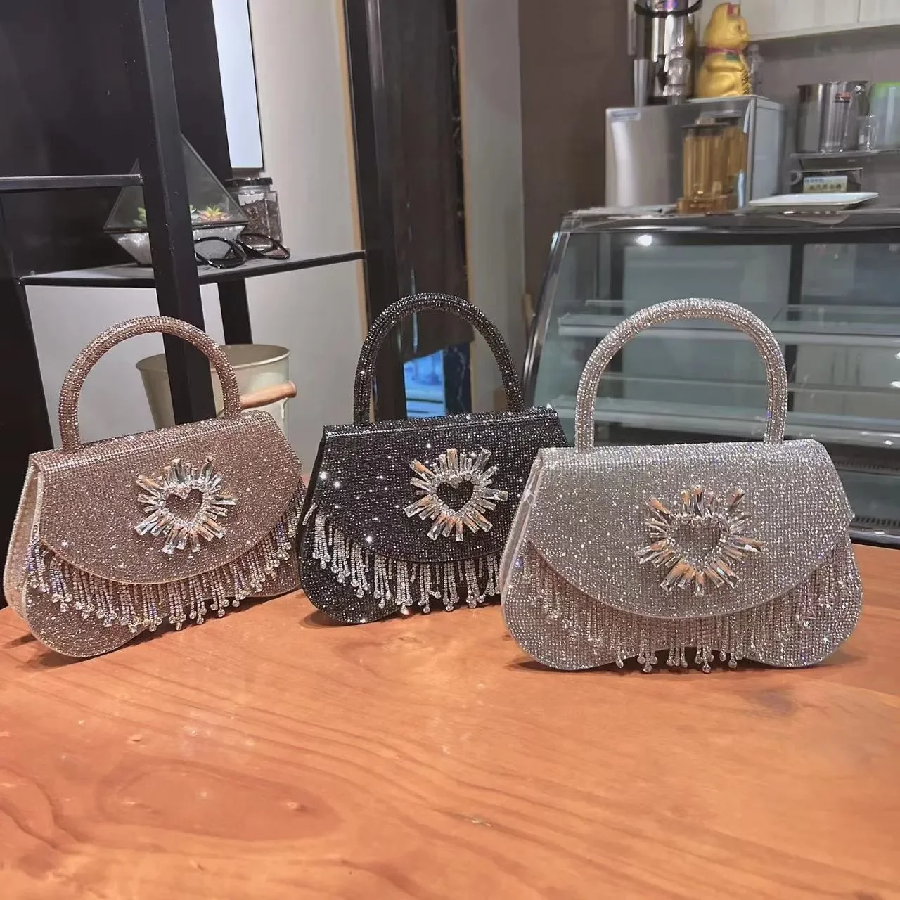 

2025 New Dinner Handbag Femininity Banquet Diamond Bag Wedding Party with Evening Dress Small Bag Luxury Designer Handbag Purse