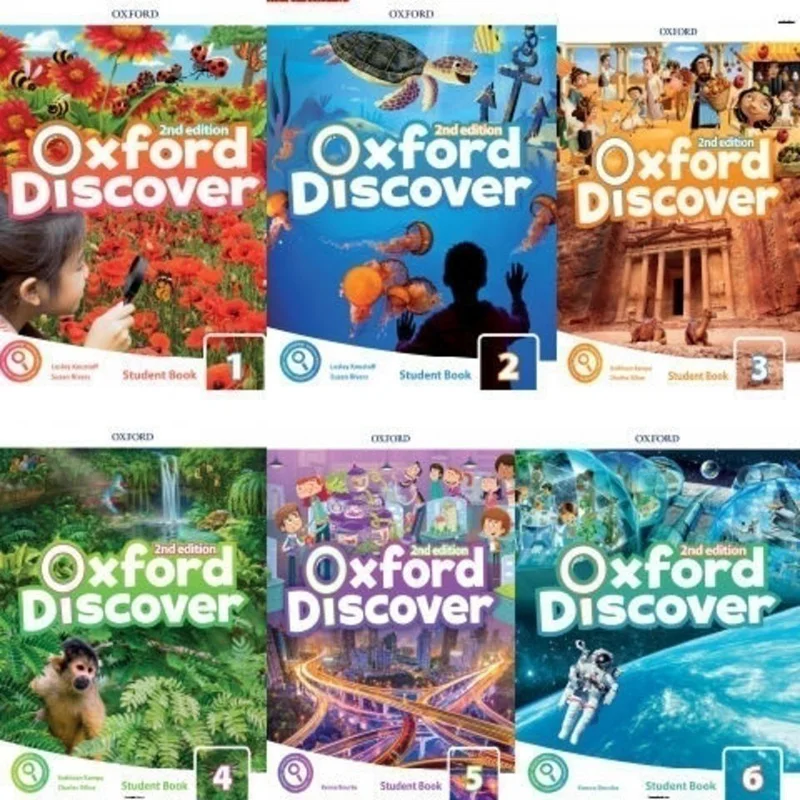 

12 Books Oxford Discover 2nd Edition Level 1-6 Student Book and Workbook Young Learners English Children Age 7-16 Years Old