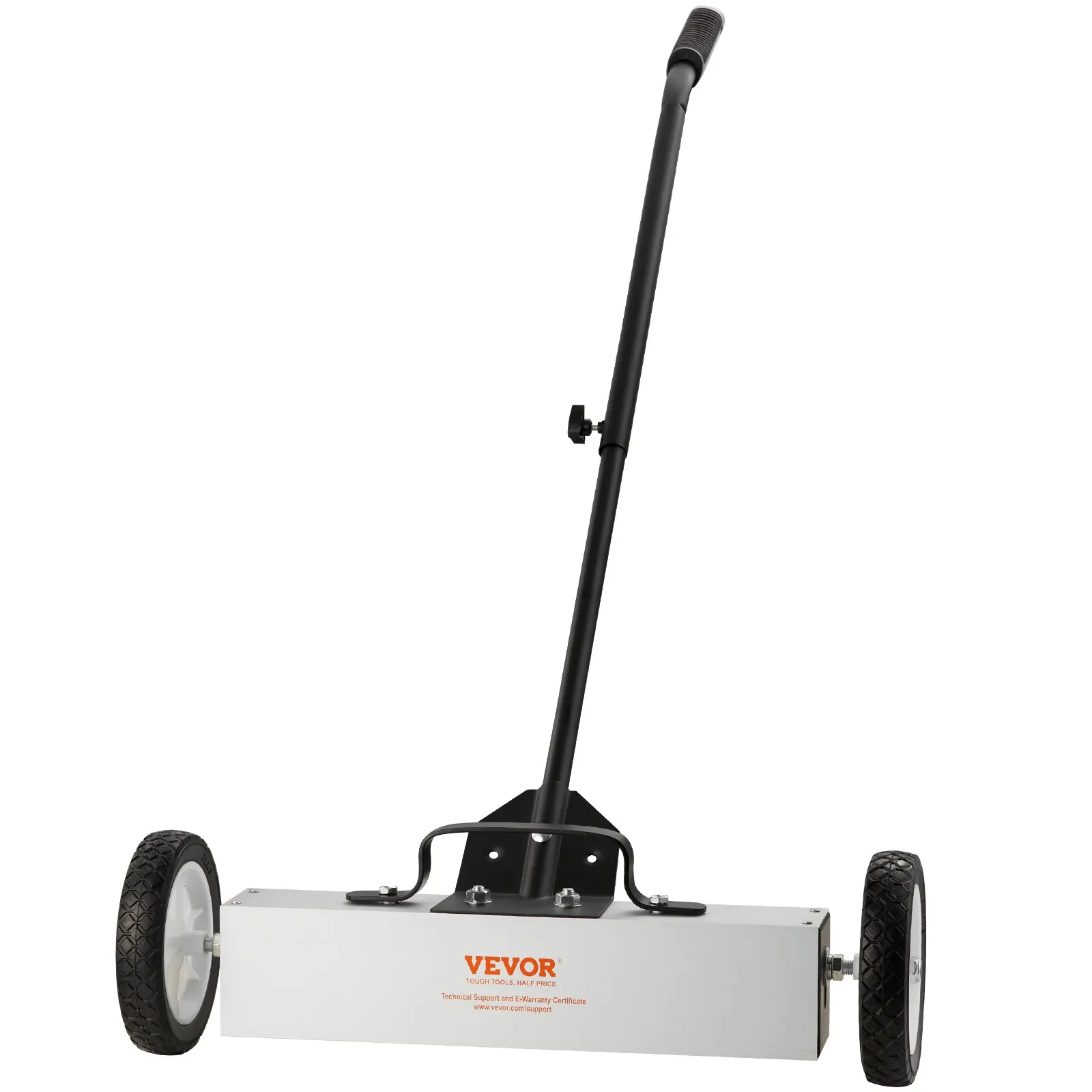 VEVOR 45Lbs Rolling Magnetic Sweeper with Wheels Push-Type 18-inch Large Magnetic Pick Up Sweeper for Workshop Garage Yard