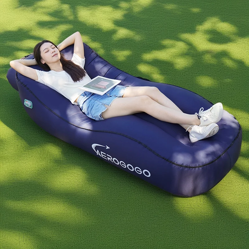 

Self Inflating Beach Sofa Chair Portable Camping Lounge Chair Rechargeable Inflatable Wave Leisure Sofa Seat Lightweight