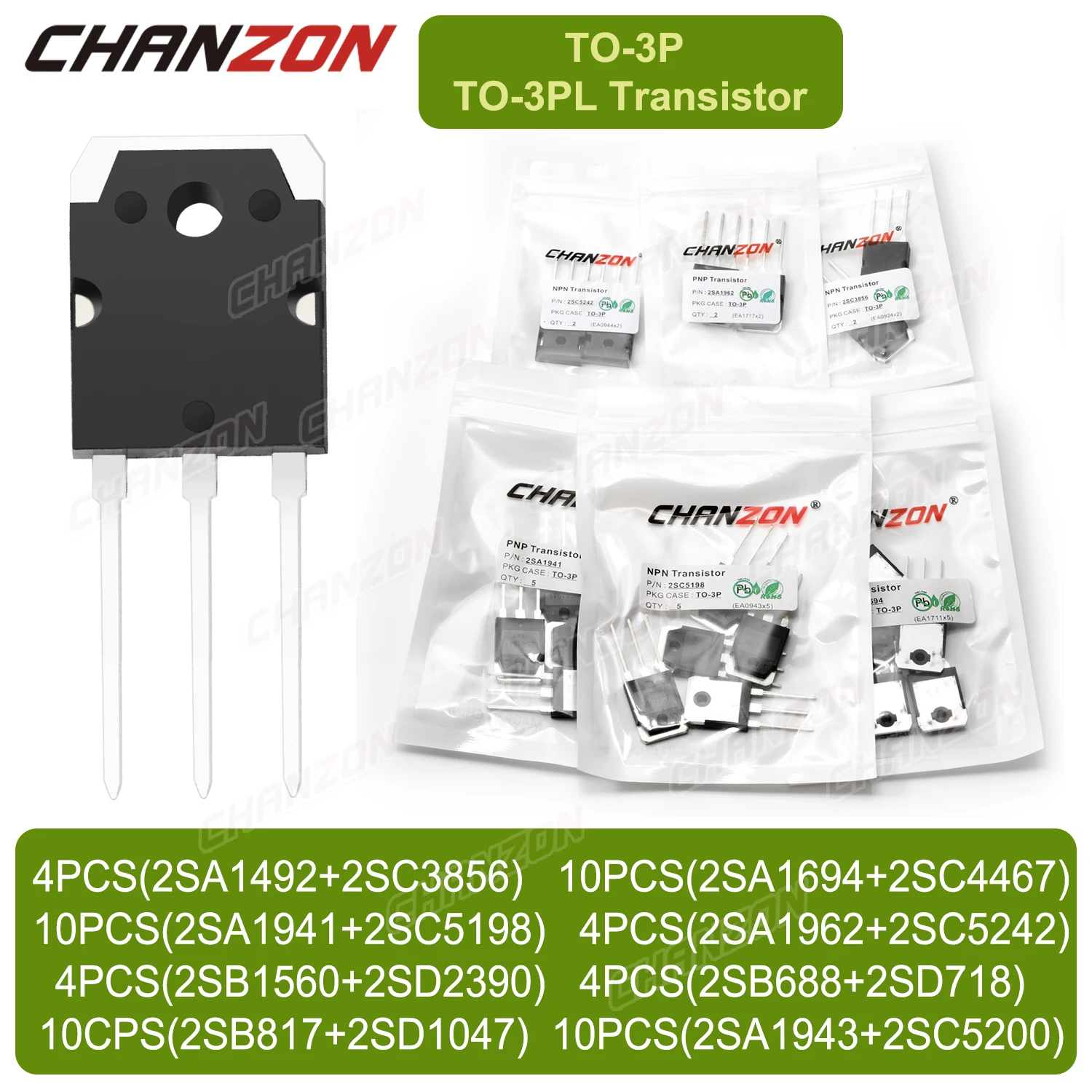 2SA1941 2SC5198 2SB817 2SD1047 2SA1492 2Sc3856 2SA1962 2Sc5242 2Sb688 2Sd718 2Sb1560 2SD2390 2SA1694 2Sc4467 2SA1943 2SC5200