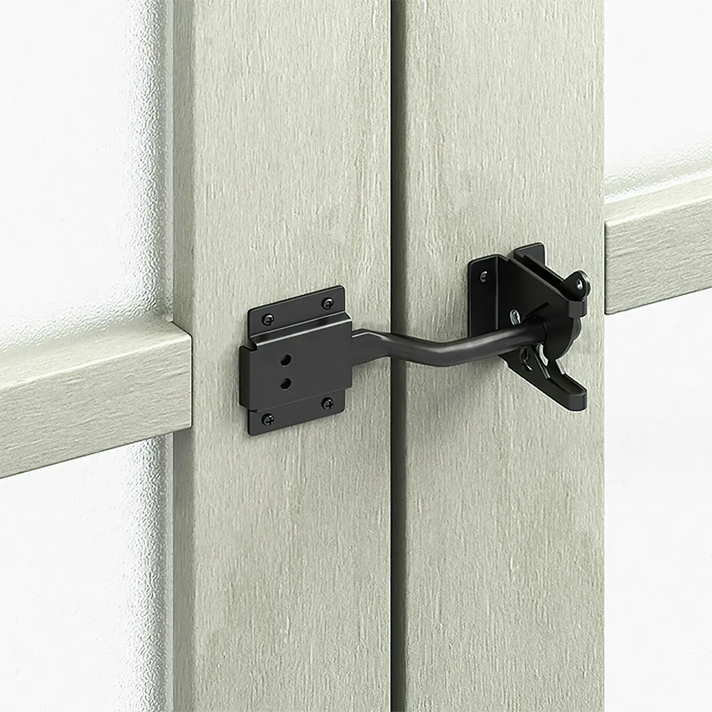 

Iron Gate Latch Electroplated Zinc Coated Heavy Duty Fence Lock For Wooden Metal Gates Outdoor Shed Security Durable Door