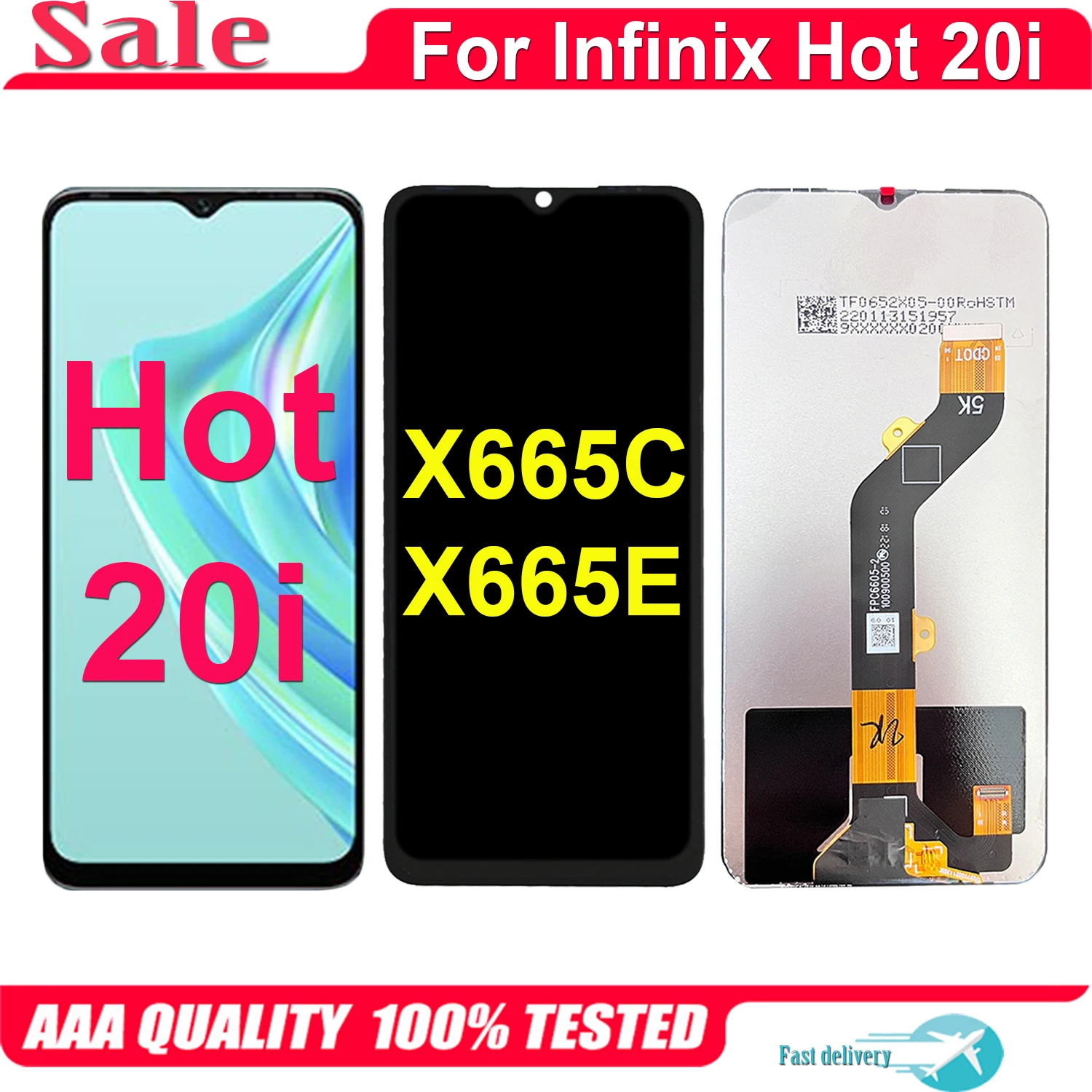 

Для Infinix Hot 20i X665C X665E LCD дисплей кодирующий преобразователь сенсорного экрана в сборе