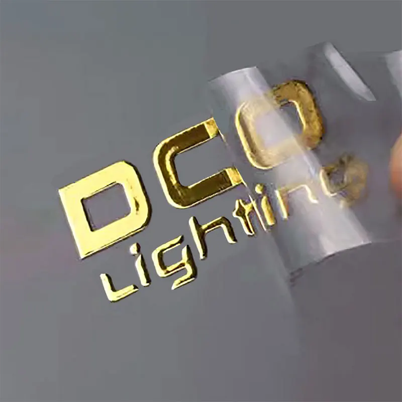 Custom 3D Logo Sticker Personalized Transfer DTF UV Gold Decal Company Label Vinyl Crystal Self-adhesive Waterproof Stickers