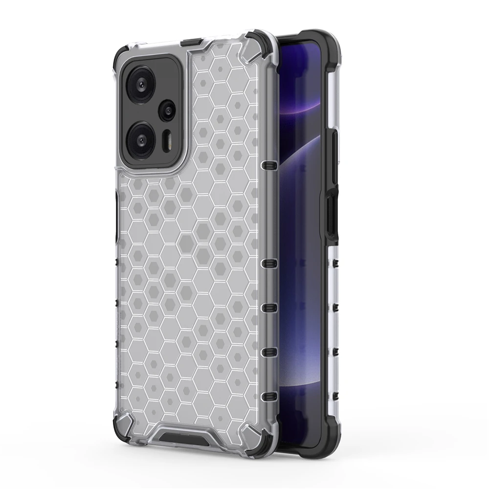 For POCO F5 PocoF5 Case Transparent Hard Back Cover Rugged Soft Frame Airbag Shockproof Phone Case For Xiaomi Poco F5 Pro 5G