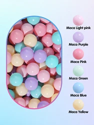 COLOBOBO Baby Plastic Ball Pit Balls 5.5CM 100Pcs Colorful Soft Ocean Ball for Children Kid Play House Tents Outdoor Sport Toys