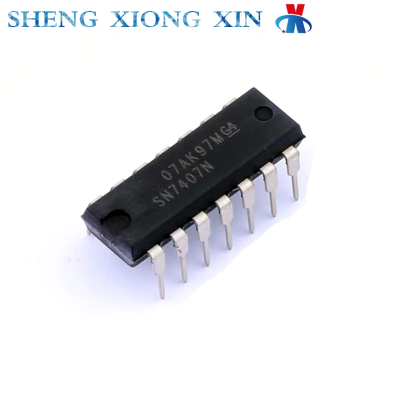 

10pcs/Lot 100% New SN7407N DIP-14 Buffer And Line Driver 7407 Integrated Circuit