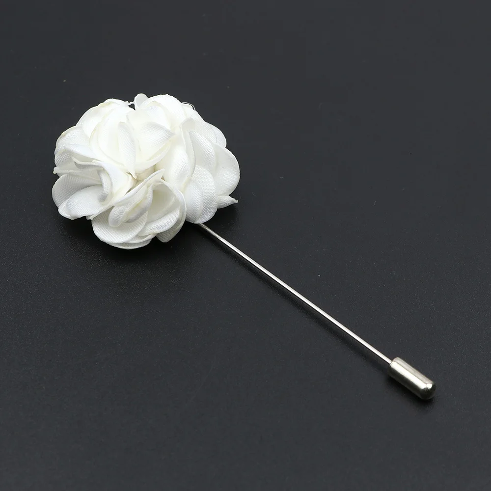 Men\'s Handmade Brooches Floral Brooch Pin Suit Shirt Corsage Collar Lapel Pin Wedding Boutonniere  Jewelry Clothes Accessory