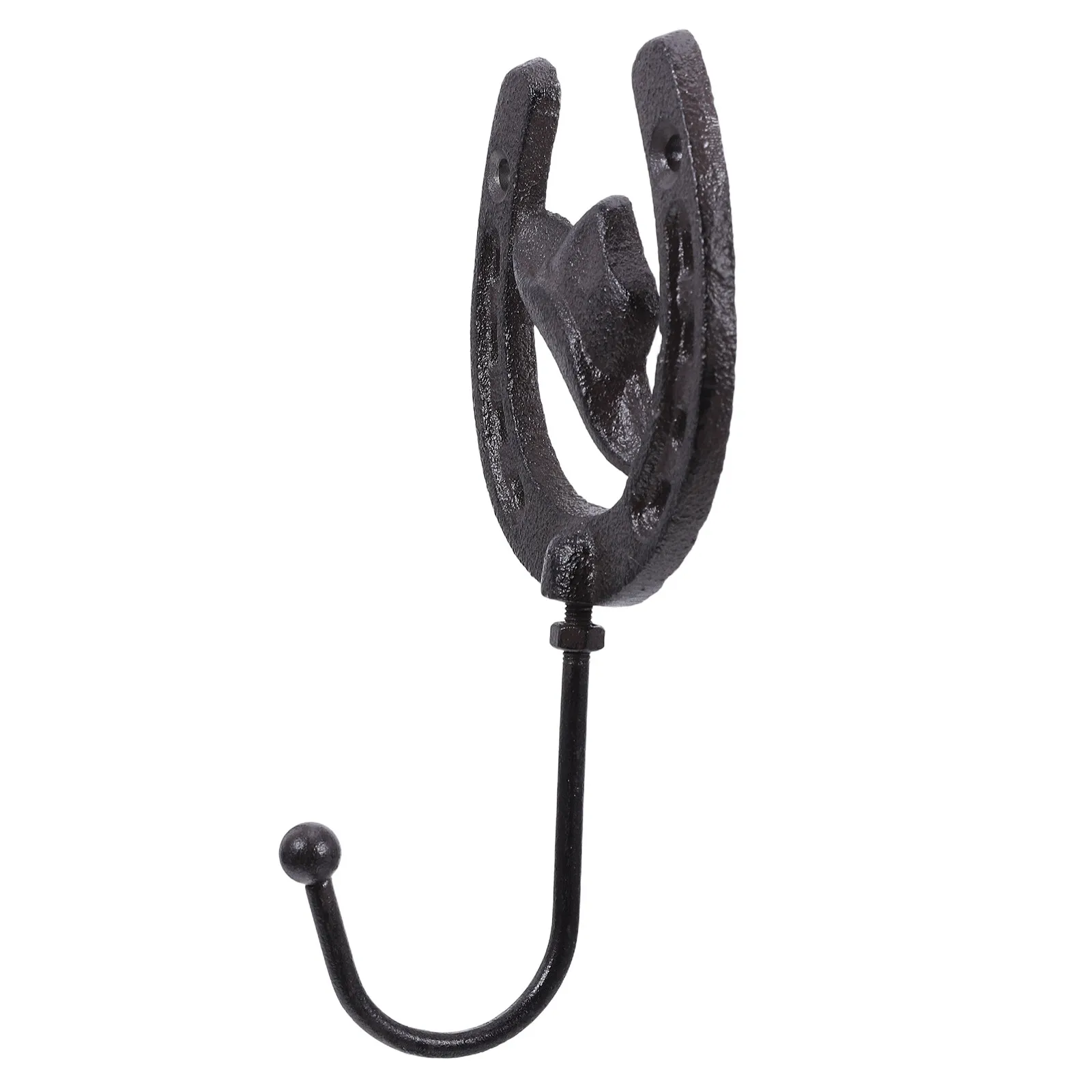 Vintage Cast Iron Horseshoe Wall Hook Heavy Duty Rustic Coat Hat Key Towel Bag Organizer Farmhouse Decorative Wall Mounted Iron