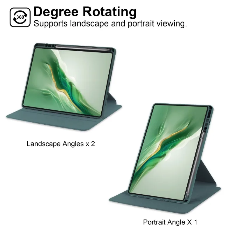 360° Rotation Acrylic Case for Honor Pad 20 Case with Pencil Holder for Honor Pad 20 Pro 12.1 inch Horizontal/Vertical Stand