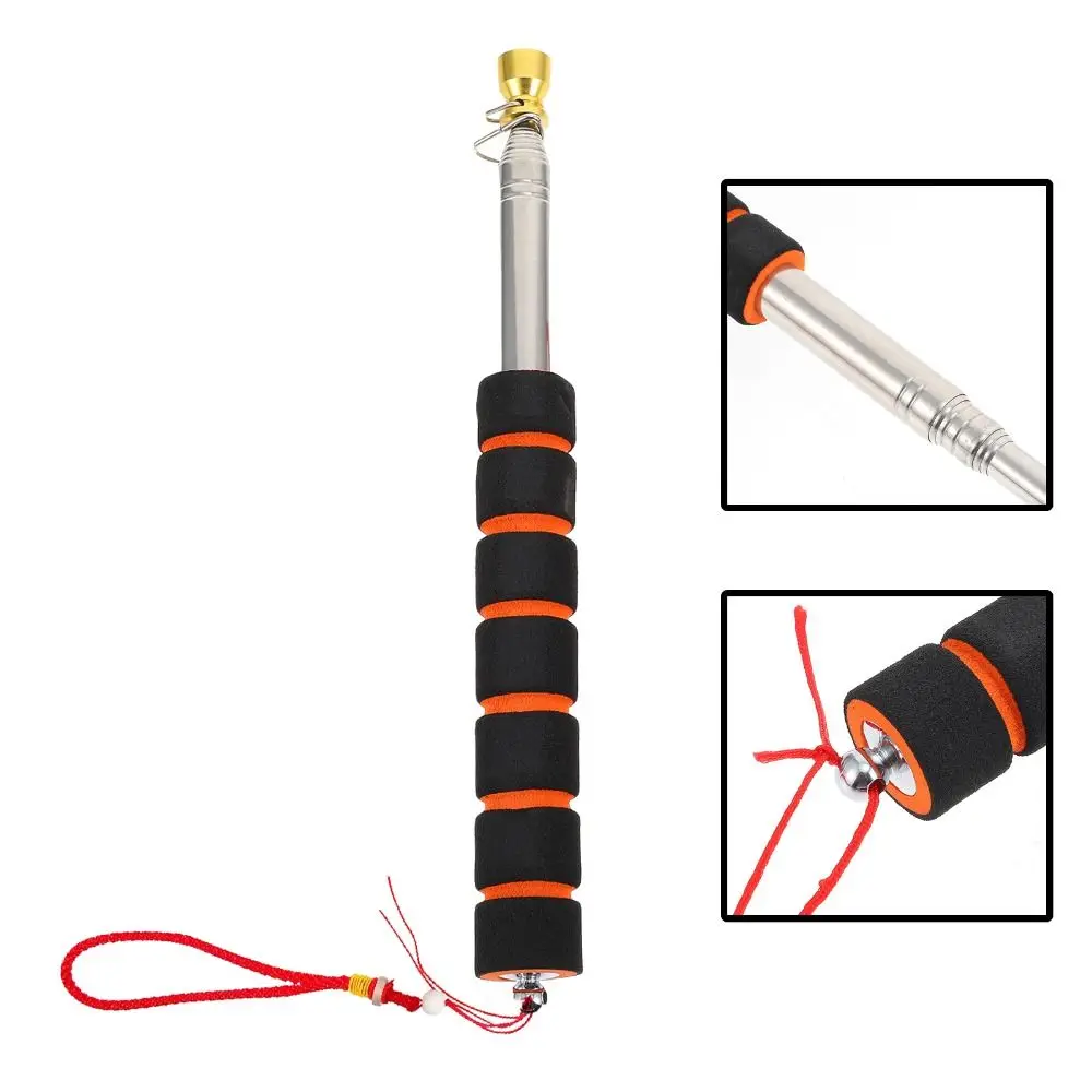 Portable Stainless Steel Telescopic Flag Pole Extendable Tour Guide Flagpole 1.6/2/2.5/3M Teachers Pointer Handheld Flag Pole