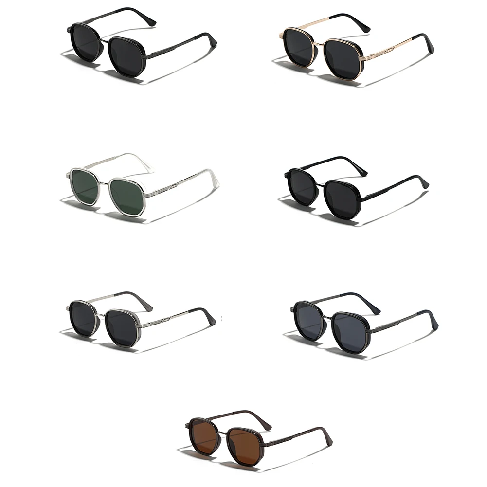 Peekaboo męskie okulary przeciwsłoneczne z polaryzacją dla kobiet TR90 unisex kwadratowe okulary przeciwsłoneczne dla mężczyzn półmetalowe TAC letnie akcesoria 2024 — zdjęcie 6