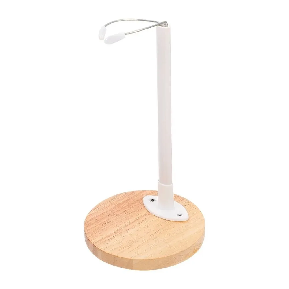 Wooden Base Doll Stands Plastic Support Figure Models Doll Display Holder Adjustable Organizer Bracket Action Figure Stand