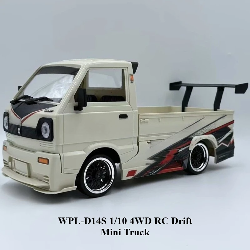 Camioneta Mini RC D14S 1/10 4WD, Versión Eléctrica sin Escobillas de 2.4GHz, Modelo de Simulación 4x4, Juguete de Camioneta Todoterreno con Control Remoto