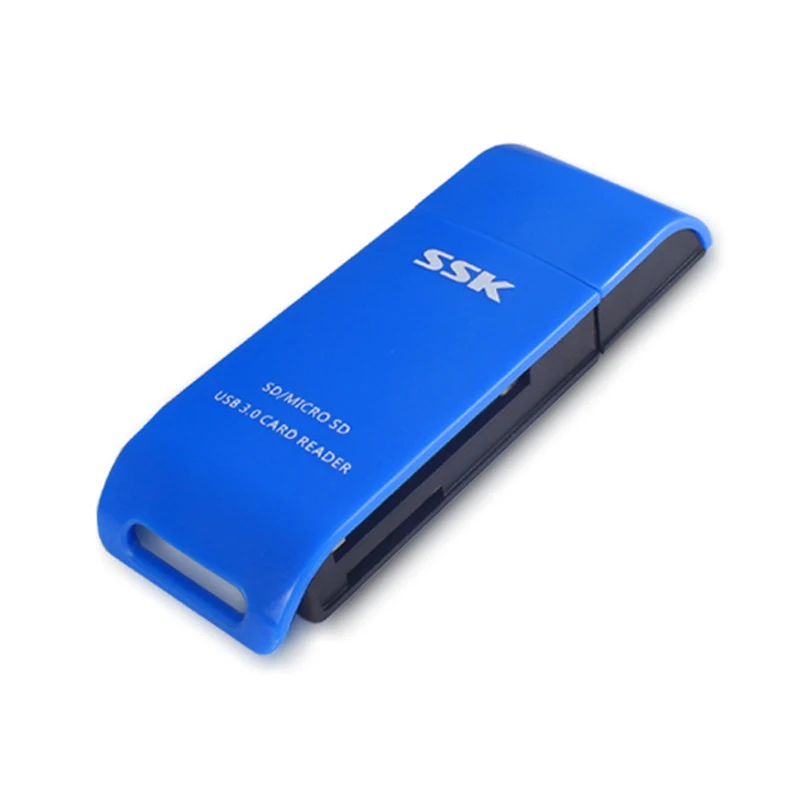 Устройство для чтения SD/ SDXC/TF/T-Flash карт памяти SSK SCRM331, USB 3,0, 2 в 1