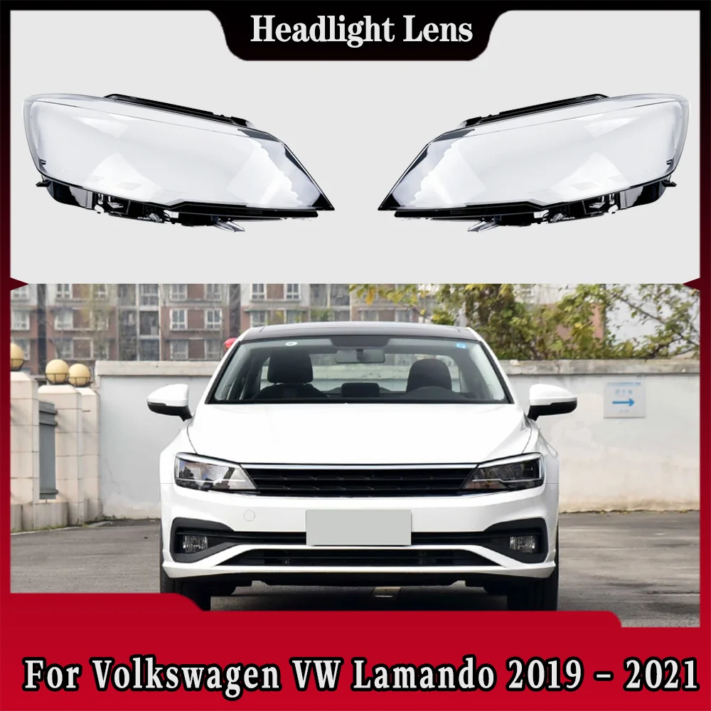 

Auto Light Caps Transparent Lampshade Lamp Shade Front Headlight Cover Glass Shell For Volkswagen VW Lamando 2019 2020 2021