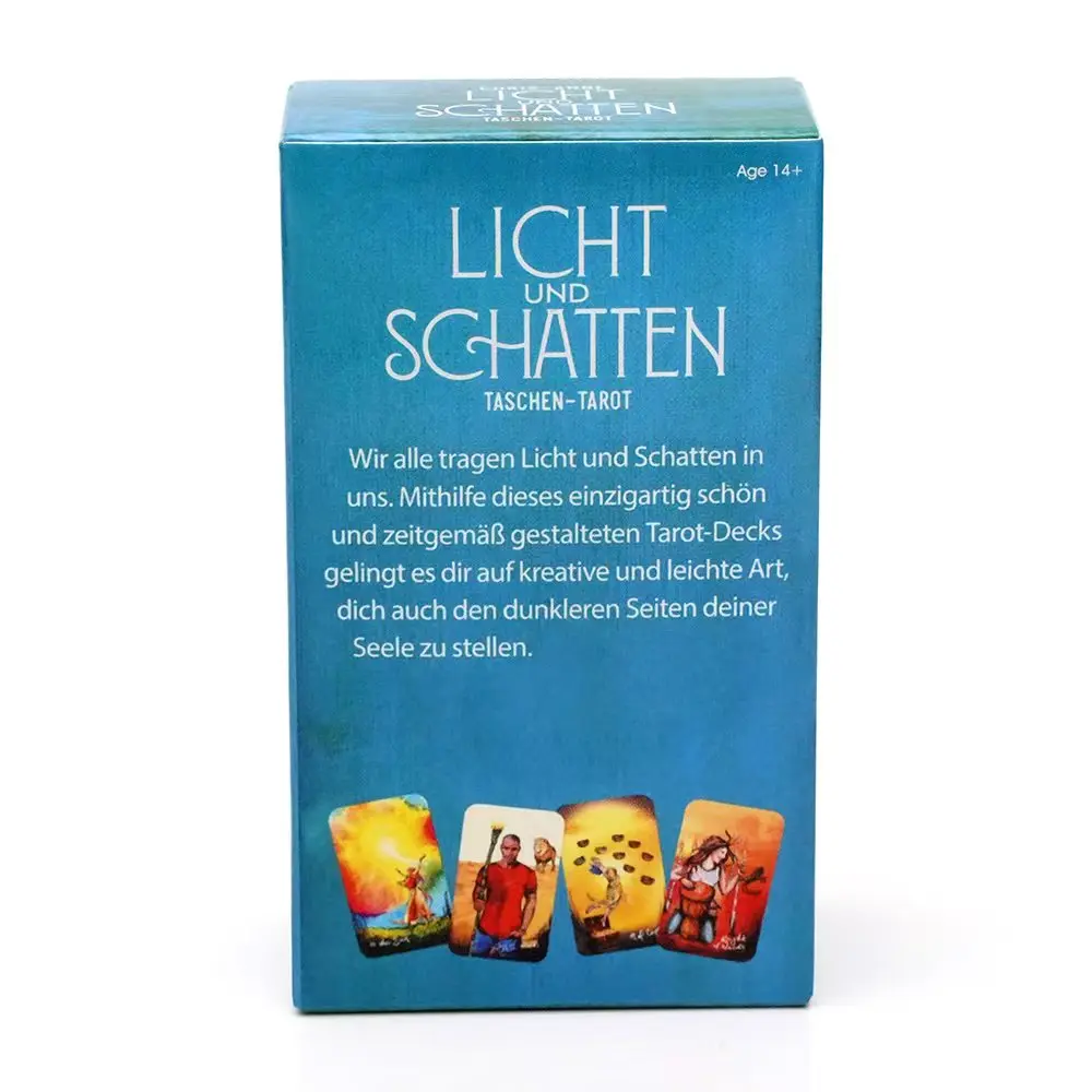  German 78pcs Tarot Oracle Card Mysterious Prophecy Divination Comics Tarot Card The Light Seer's Tarot Cards Family Party Game
