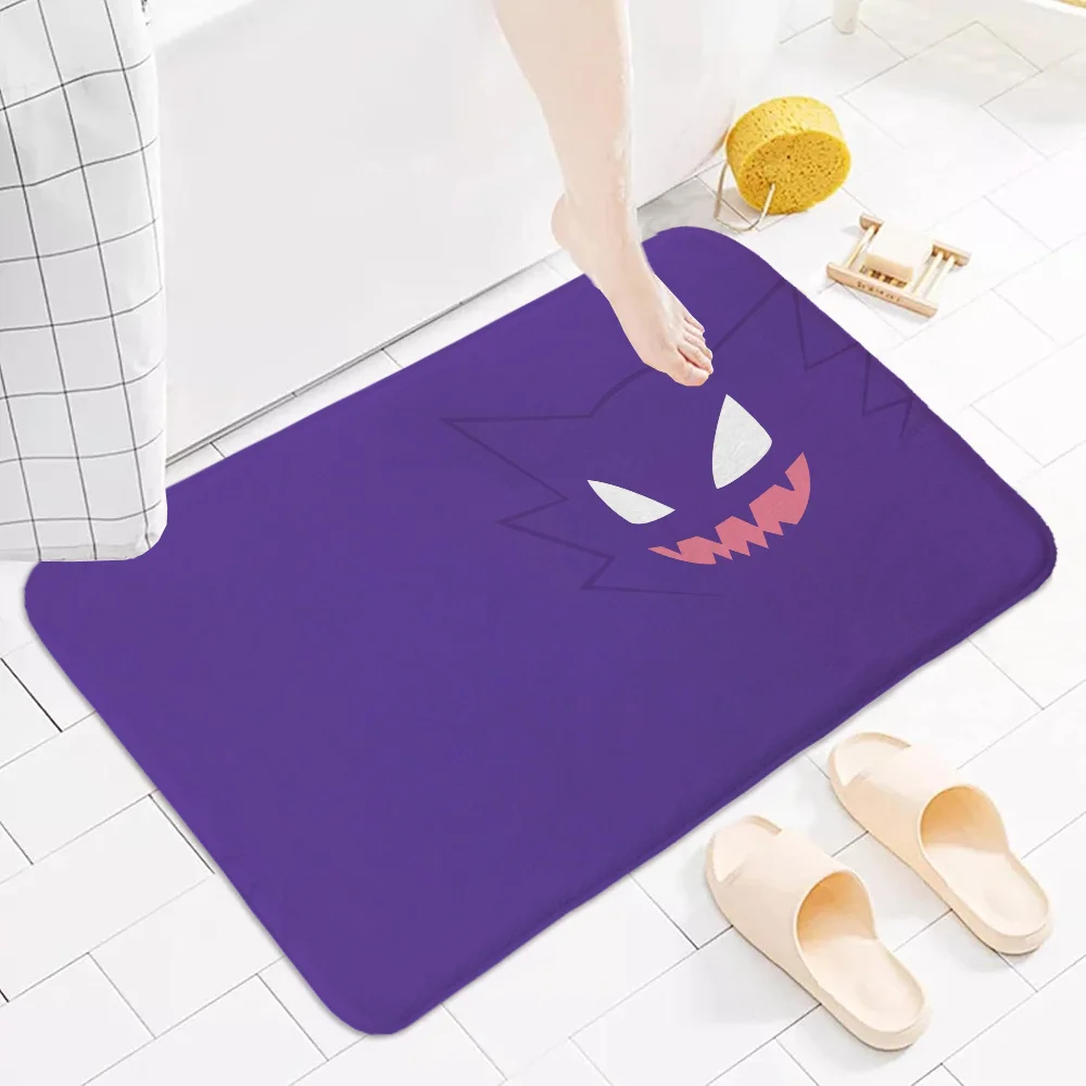 Bath Mat Rug Bathroom Foot Mat Non-slip Mat Small Floor Mats Door Mat Pokemon Gengar Carpets Kitchen Carpet Rugs Room Doormat