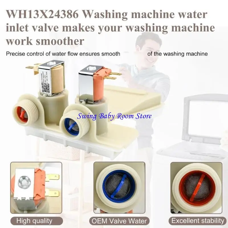 K1AD Long Lasting Water Valves for Washing Machines Quick Feature and Quiet