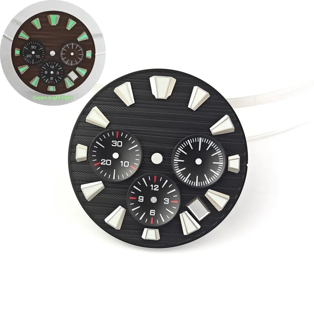 VK63 dial  32.5mm dial 44.5mm case NO logo dial  GS case modification function watch accessories sapphire glass for Seiko mod