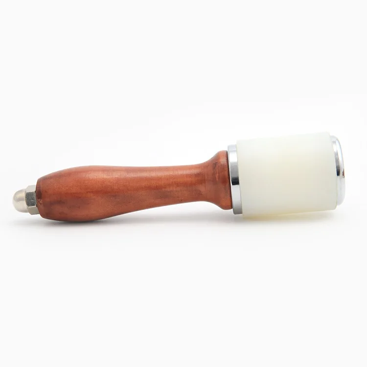 Professional Leather Carve Hammer Nylon Hammers Mallet Wood Handle For Leathercraft Punch Printing Percussion DIY Tool