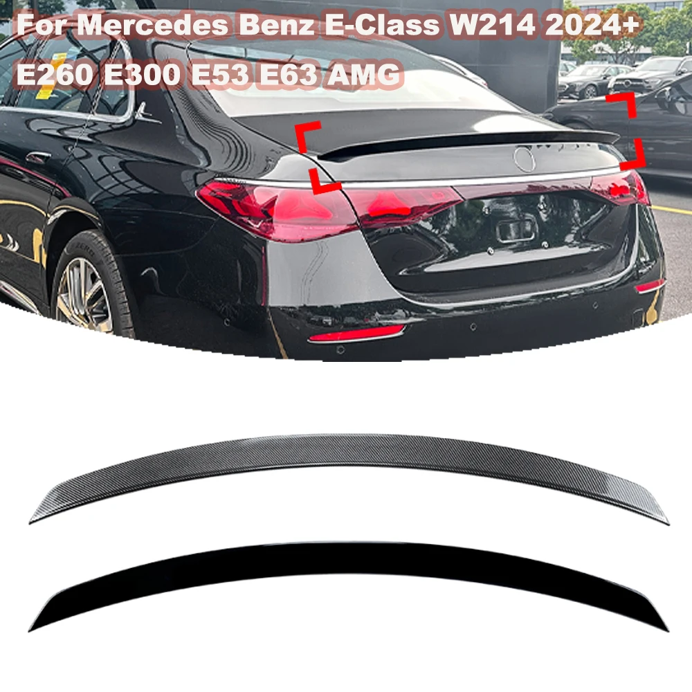 

For Mercedes Benz E-Class W214 2024+E260 E300 E53 E63 AMG High Quality ABS Plastic Tail Wing Spoiler Modification