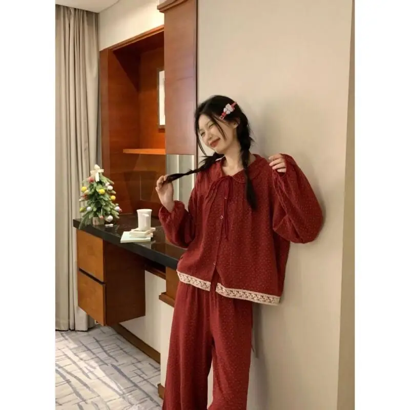 

Hot Pjs Set Women's Pajama Set Loose Women Warm Winter Pajamas Fashionable Home Clothes, Pajamas Cute and Soft Pajama Set Sweet