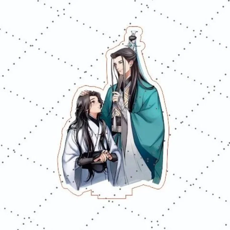 LLavero de Anime para hombres y mujeres, sistema de autoahorro, placa Shen Qingqiu, decoración de escritorio, Luo Binghe, acrílico de pie