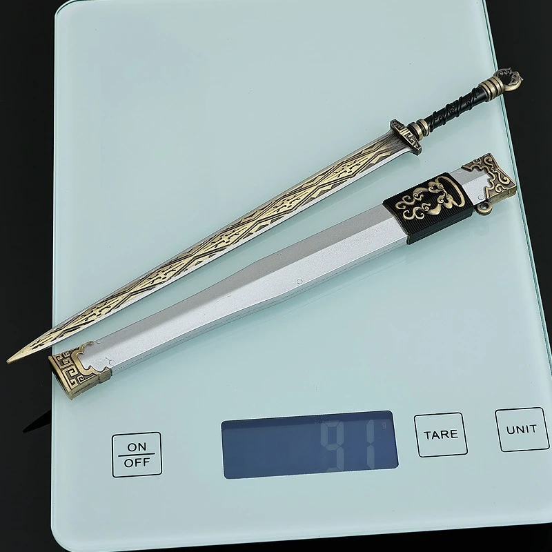 Épée de transport d'ombre gainée en métal, modèle 22cm/8,66 pouces, jouet artisanal, Collection d'ornements, affichage de bureau, cadeau d'anniversaire pour garçon