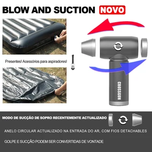 CrossGun Mini Turbine Fan Jetfan Electric Fan Rechargeable Recharged Air Clean Setable Setable Rechargable Turbo Keyboard Fan 10 Main Sales Mini Turbine Jet - №4