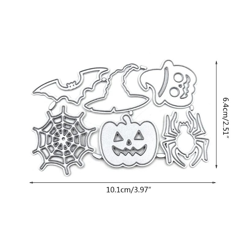 Halloween Metal Cutting Dies Stencil DIY Scrapbooking Album Paper Card Template Mold Embossing Decoration