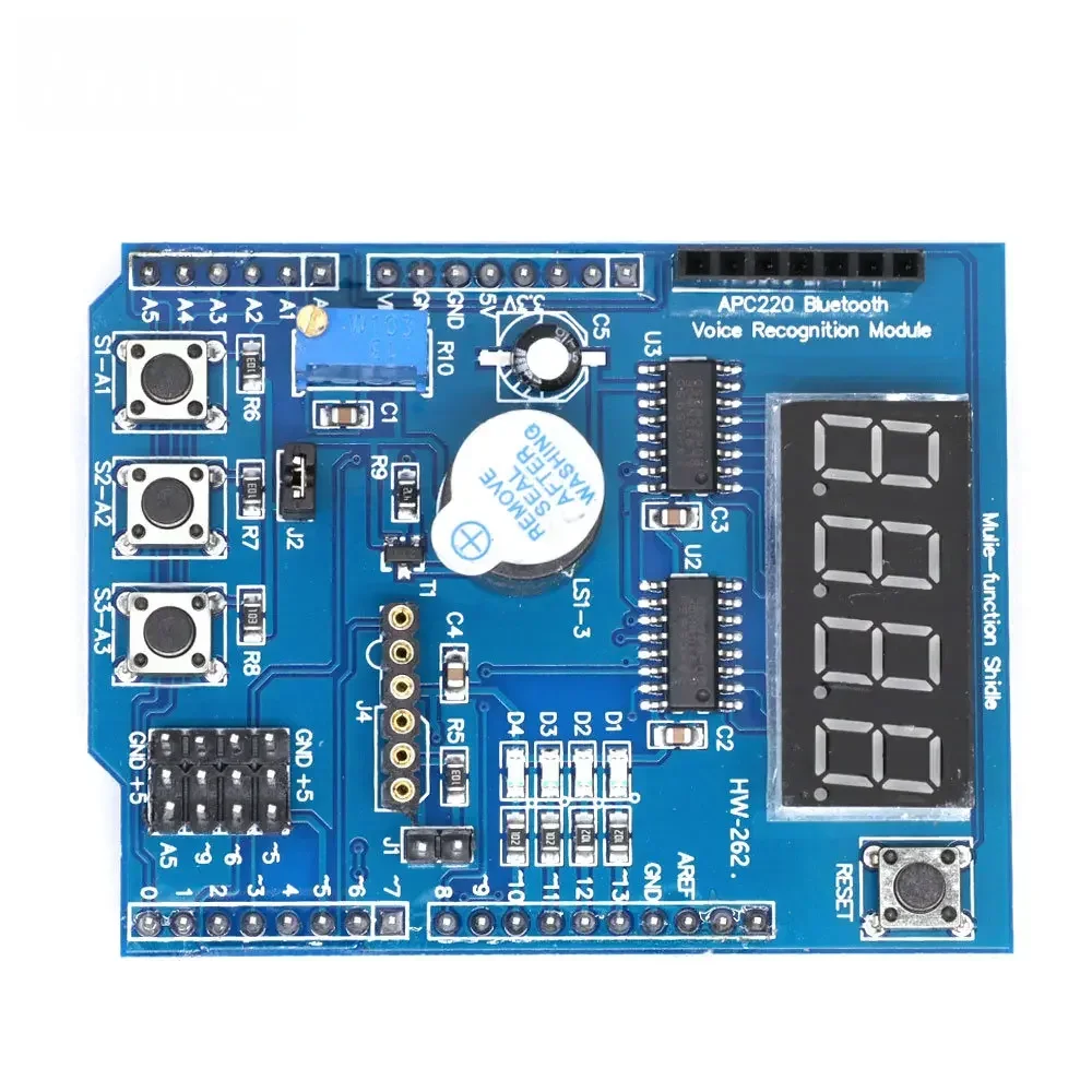 All-in-One Arduino Expansion Kit Bluetooth Shield Multi-Function Educational Module Board Motor Control Fit UNO R3 Mega2560