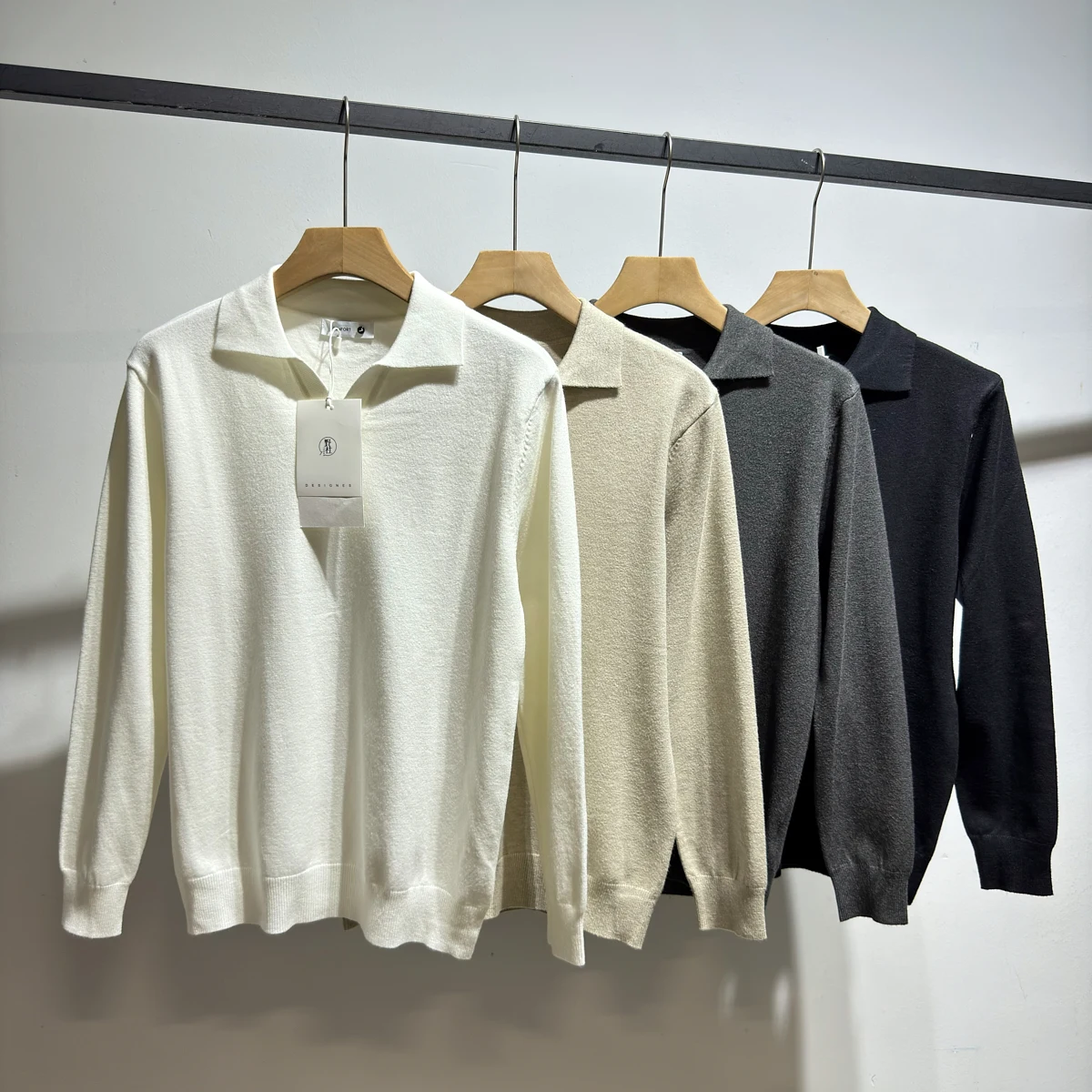 

Новый мужской повседневный модный вязаный свитер 2025 года: дышащий, комфортный, с длинным рукавом, для дома, зимний сезон