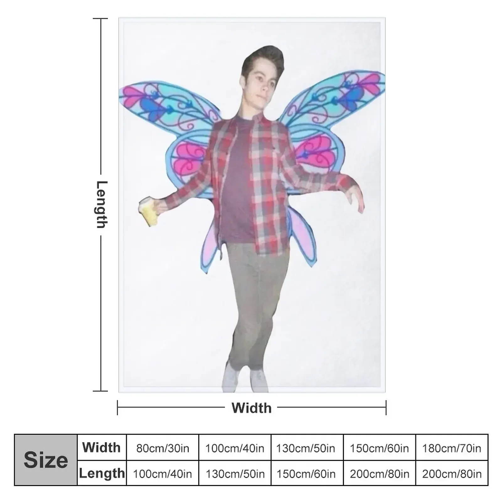 Fairy Princess Dylan O'Brien Throw Blanket Shaggy Designers christmas gifts Blankets