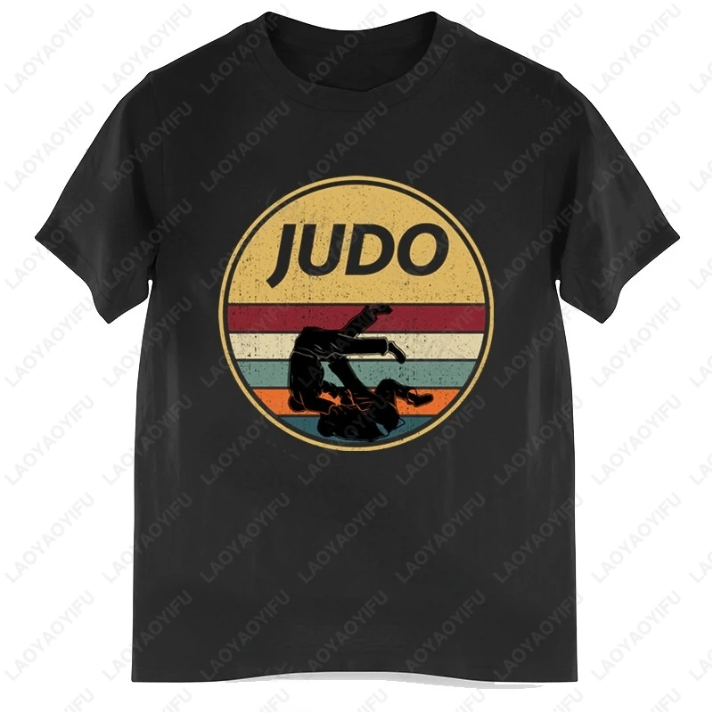 

Vintage Judo Judoka Graphic Tshirt Funny Summer Fashion Cool Loose Breathable Women Men Short Sleev Humor Streetwear Tees Gift