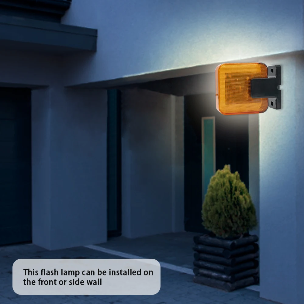 العالمي 12 فولت-256 فولت 220 فولت 12 فولت 24 فولت في الهواء الطلق LED إشارة إنذار ضوء ستروب ضوء وماض جدار جبل مصباح تحذير الطوارئ #3