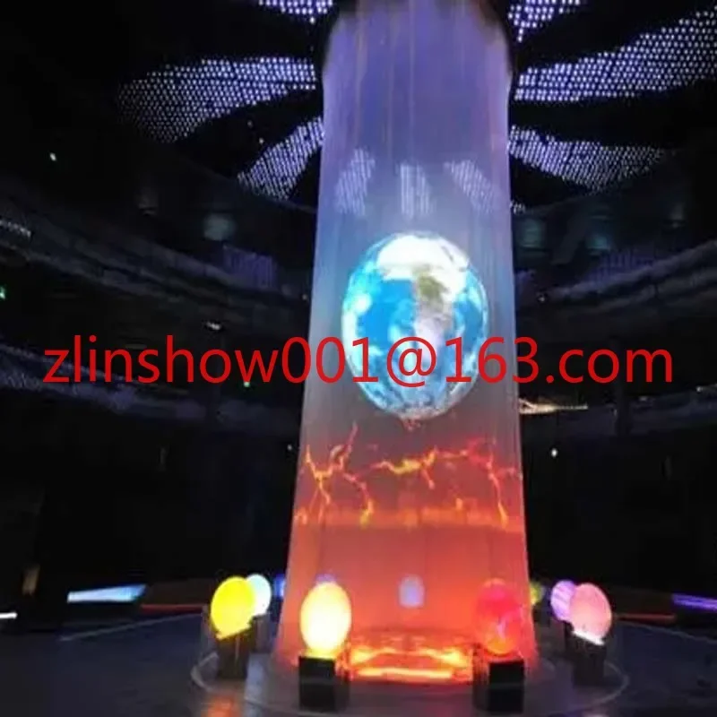 Imagem -03 - Grande Estágio 3x5 Metros Tela de Malha Holográfica Filme Holo Projeção Gaze 3d Holograma Holo Sistema Projetor ao ar Livre Holo Malha