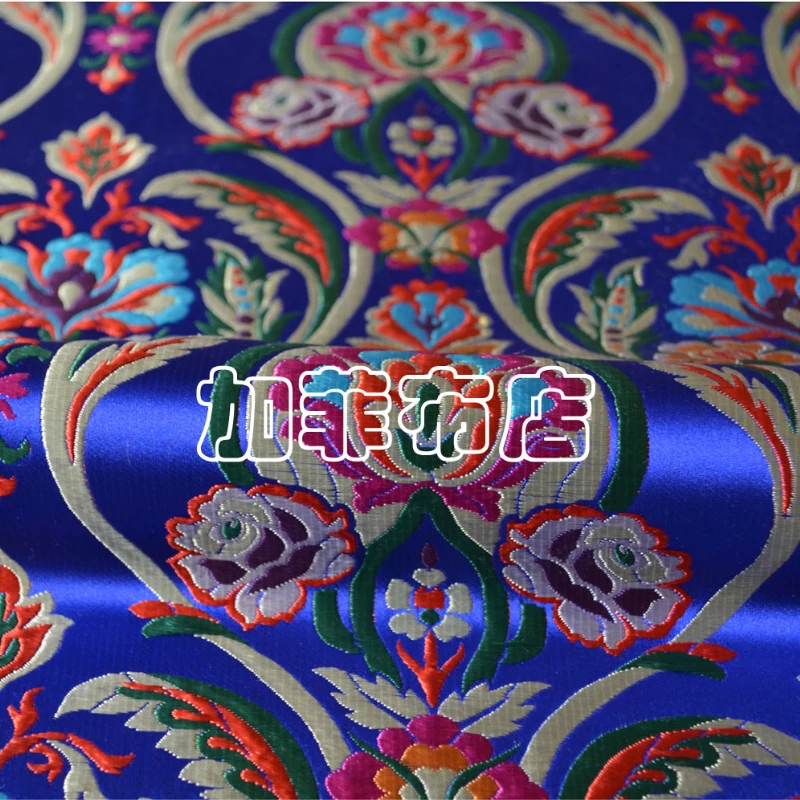 Weaving Brocade Jacquard Fabric Simulated Silk Embroidery for Clothing Designer Diy Sewing Material Cloth By The Meter