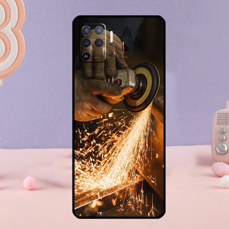 لحام لحام الساخن المعادن عامل جراب هاتف ل ممن لهم A80 A60 A40 A94 A54 A98 A78 A18 A38 A58 A16 A76 A96 A17 A77 A74 A57S A15 #6