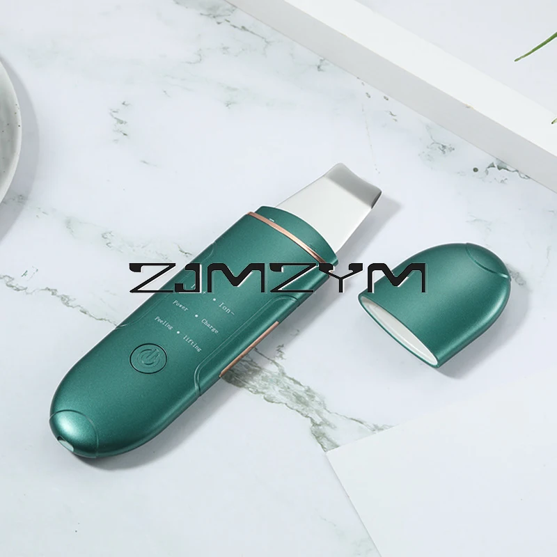 Ultrasonic Skin Scrubber, removedor de cravos, levantamento facial, limpador esfoliante, massageador facial profundo, peeling