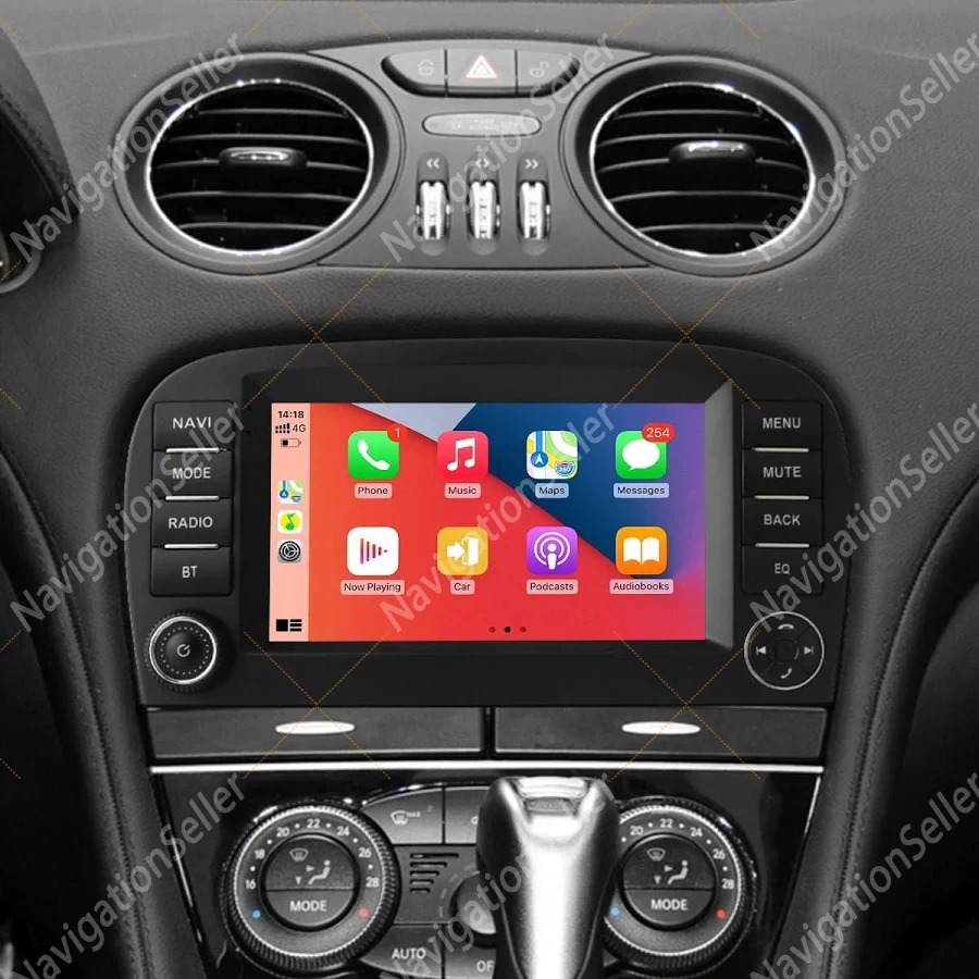 

Carplay Head Unit For Mercedes SL R230 SL350 SL500 SL300 SL550 SL500 SL600 SL65 SL55 Android Auto Aftermarket Radio Navigation