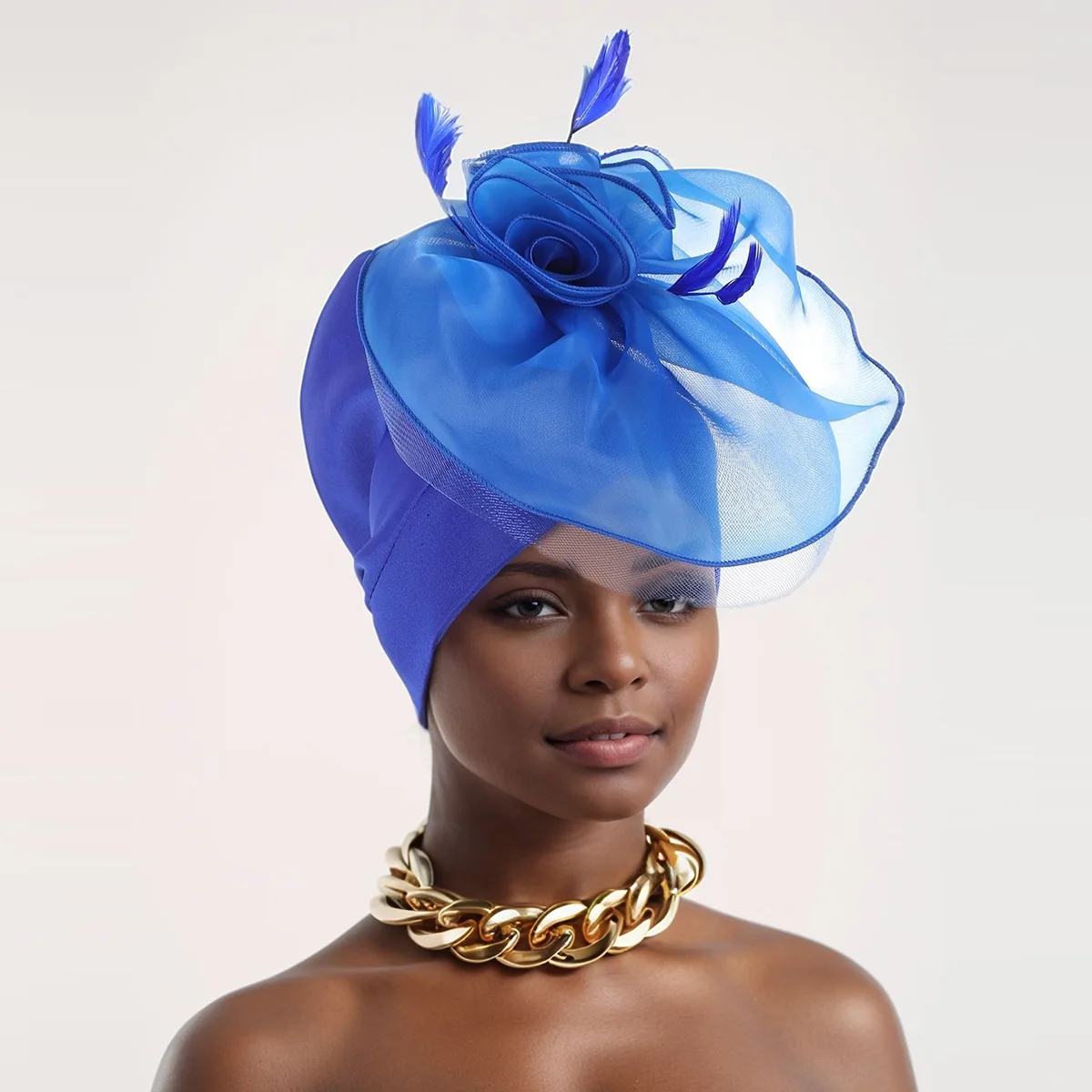 

Nigeria Wedding Party Women Big Flower Turban Hat Muslim Hijab Caps Head Wrap Ladies Bandana Chemo Cap African Hat Headgear New