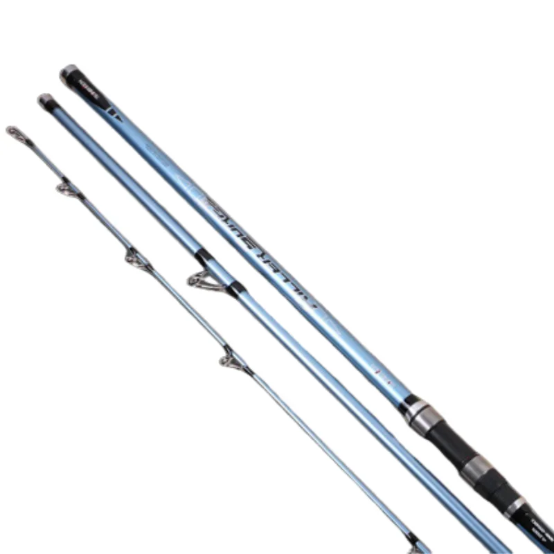 Beach 4.5m catfish pole long casting surf fishing rod,4.2m carbon fiber 3 sections surf fishing rod