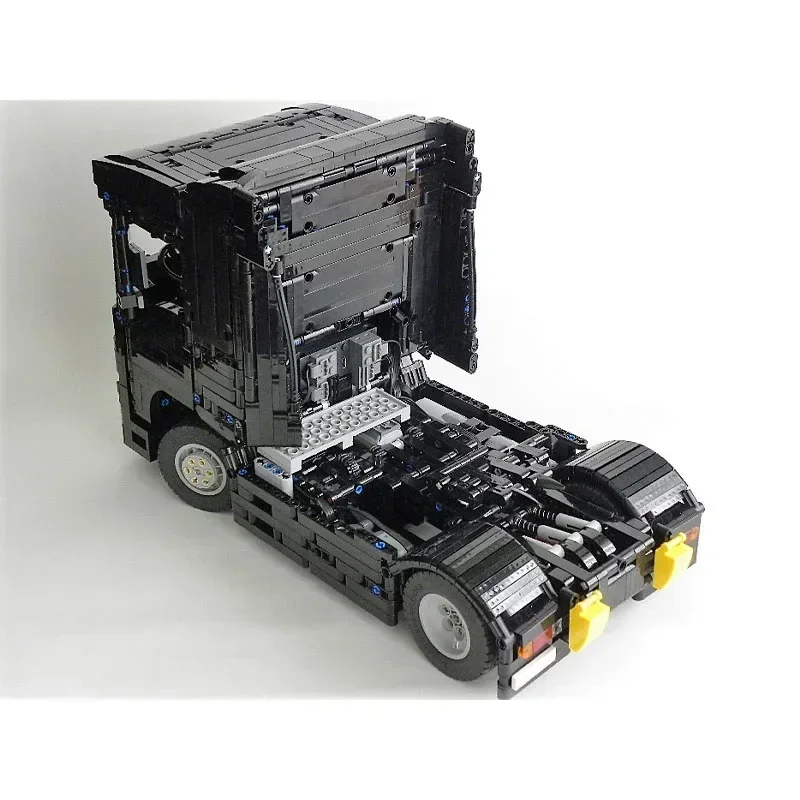 MOC-74128 combiné DAF XF 460 + remorque RC camion de transport de marchandises modèle d'assemblage 6898 nuits de construction pièces enfants anniversaire jouet cadeau