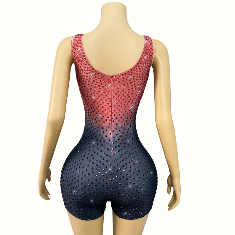 Voller Strass Party Body Frauen Jazz Dance Festival Kleidung Gogo Kostüme Bar DJ DS Bühne Pole Dance Outfits XS9855