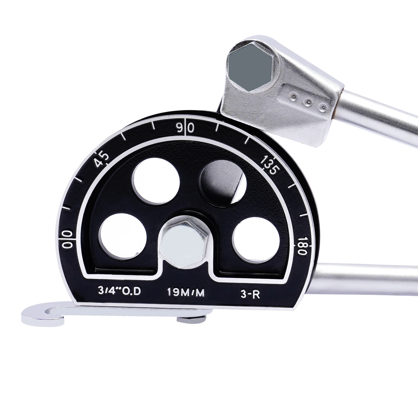 أداة ثني الأنبوب اليدوية 3/4 بوصة، أداة ثني الأنابيب المصنوعة من الألومنيوم والفولاذ بزاوية 180 درجة للسباكة وتدفئة التدفئة والتهوية وتكييف الهواء وإصلاح التبريد