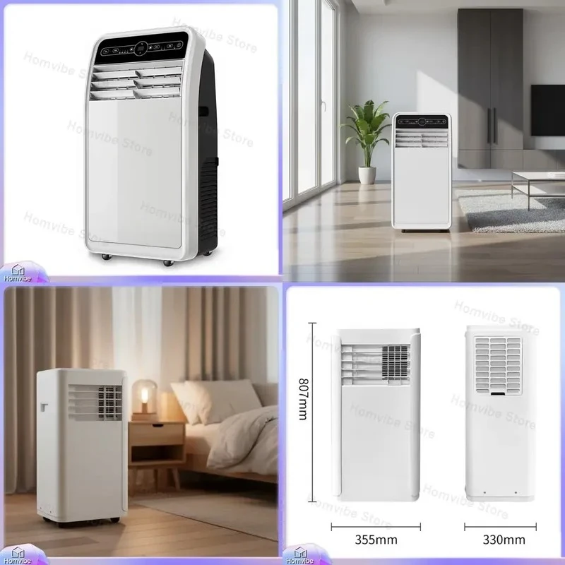 Portable Air Conditioner 4000W Cooling Heating Mini AC Unit for Home Office Bedroom RV Camping Lightweight Compact